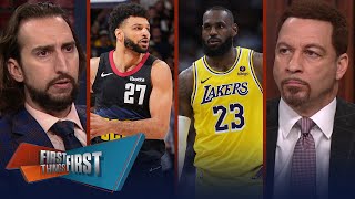 Lakers lose 10th straight vs. Nuggets: LeBron rips refs & replay center | NBA | FIRST THINGS FIRST