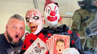 CREEPY CLOWN Spirit Halloween 2021 Animatronic Unboxing (SCARY) HENRY HUSTLE w/ Fun and Crazy Family