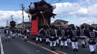 2019年 上野間地区祭礼、稲早橋〜野間神社前