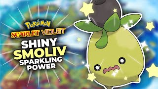 Shiny Smoliv using Sparkling Power in Pokemon Scarlet \u0026 Violet