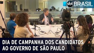 Veja como foi o dia de campanha dos candidatos ao Governo de São Paulo | SBT Brasil (24/10/22)