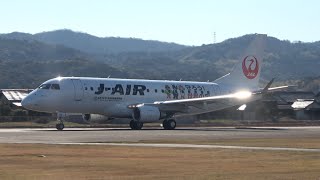 出雲縁結び空港 | J-AIR EMBRAER-170 (JA228J) | 出発✈