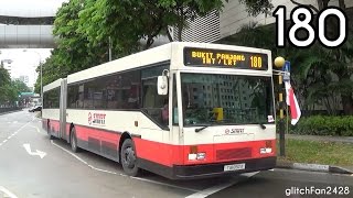 [SMRT] (Retired) TIB892A on Service 180 - Mercedes Benz O405G Hispano MK1