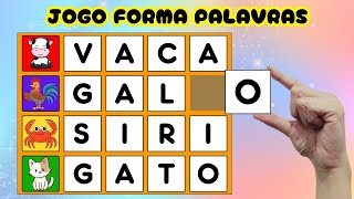 Jogo das sílabas | Palavras simples para crianças | Aprender a ler | Alfabeto Completo Português