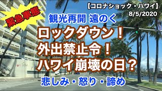 8/5/2020 緊急事態！ ロックダウン再び？ ハワイ崩壊へ   観光再開は何処へカラカウア通り〜アラ・ワイ・ブルーバード  ハワイ HAWAII