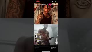 SaeDemario let Glock30 play his song on IG Live