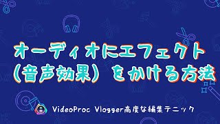 【VideoProc Vlogger高度な編集テニック】オーディオにエフェクトをかける方法