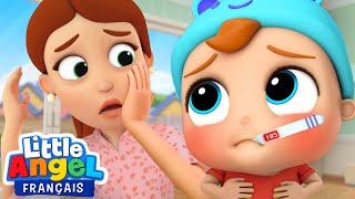 Mon oreille! Bébé Louis est malade | Comptine pour bébé | Little Angel Français