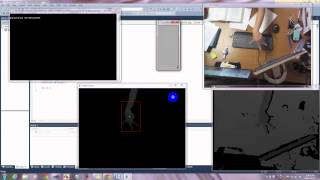 Hand Tracking(Rectangle) using OpenCV & Kinect SDK - version #2