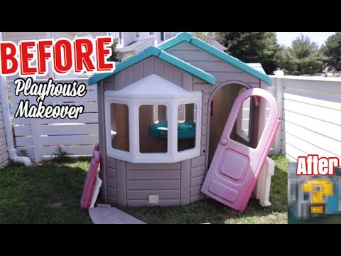 Paint A Plastic Playhouse Like A Pro! Unbelievable Step2 Playhouse ...