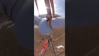 The Most Dangerous Job in the World - Building wind fan # #shorts