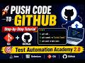 How to Push Code to GitHub Repository Step by Step | Git & GitHub for Beginners