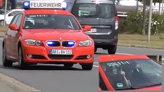 [MIT MITTELFINGER (🖕)] Stadtwehrleiter Bitterfeld-Wolfen auf Einsatzfahrt // BMA Danpower Bitterfeld