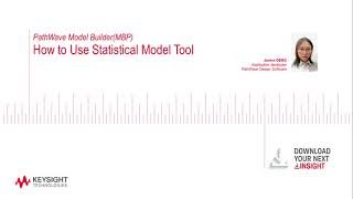 PathWave Model Builder (MBP): How to Use the Statistical Model Tool