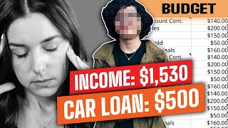 She Makes $1,800 and Bought a $23,000 Car | Millennial Real Life Budget Review Ep. 12