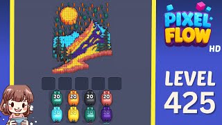 Pixel Flow Level 425 Solution Walkthrough