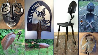 Garden tools metal art ideas | the most beautiful metal art | metal art