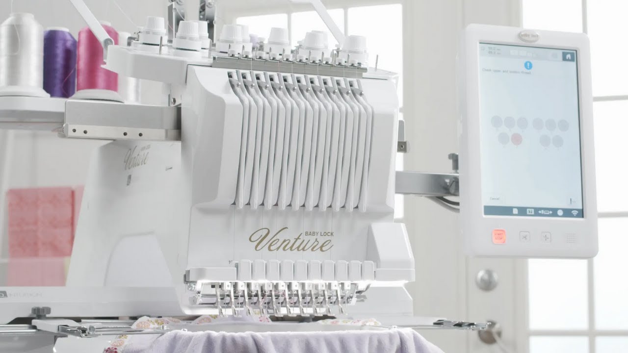 Introducing The Baby Lock Venture™ 10-needle Embroidery Machine - YouTube