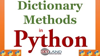 Dictionary Methods in python |python dict() function | python tutorial for beginners in hindi