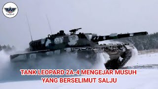 Tank Leopard 2a4 in action