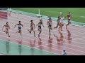 h28　いわて国体　成年男子100m　準決勝1組