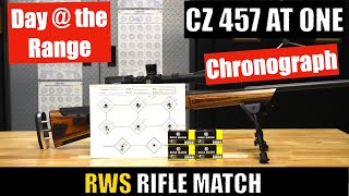 CZ457 AT-ONE RWS Rifle Match 22LR Accuracy Review and Chronograph Data Details