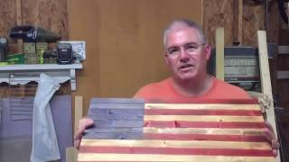 Rustic American Flag / Stained / DIY