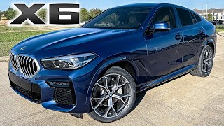 2022 BMW X6 xDrive40i in Phytonic Blue Walkaround Review + Exhaust Sound \u0026 Acceleration