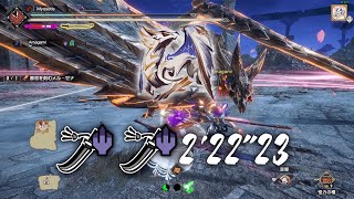 【同步の極意】MHRS 烈禍襲来:キュラララララララ 太刀 2pt 2分22秒