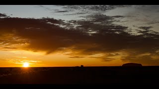 Sunrise at Uluru \u0026 Kata-Tjuta Under Beautiful Clouds, Kata -Tjuta Dunes Viewing Area (4K HDR)