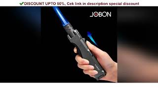 Review JOBON Outdoor Windproof Turbine Torch Butane Kitchen BBQ Welding Lighter Tool?NO Gas?