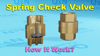 How Spring Check Valve Work | Non Return Valve Assembly | One Way Valve Working Principle