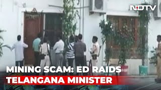 KCR's Minister Raided By Enforcement Directorate In Illegal Mining Case