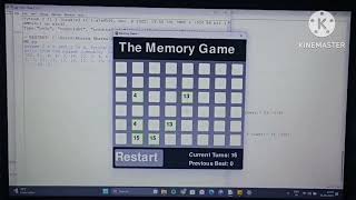 The Memory Game - Source Code and it's Execution