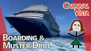 Carnival Vista Boarding, Muster Drill, and Interior Family Harbor Cabin Preview