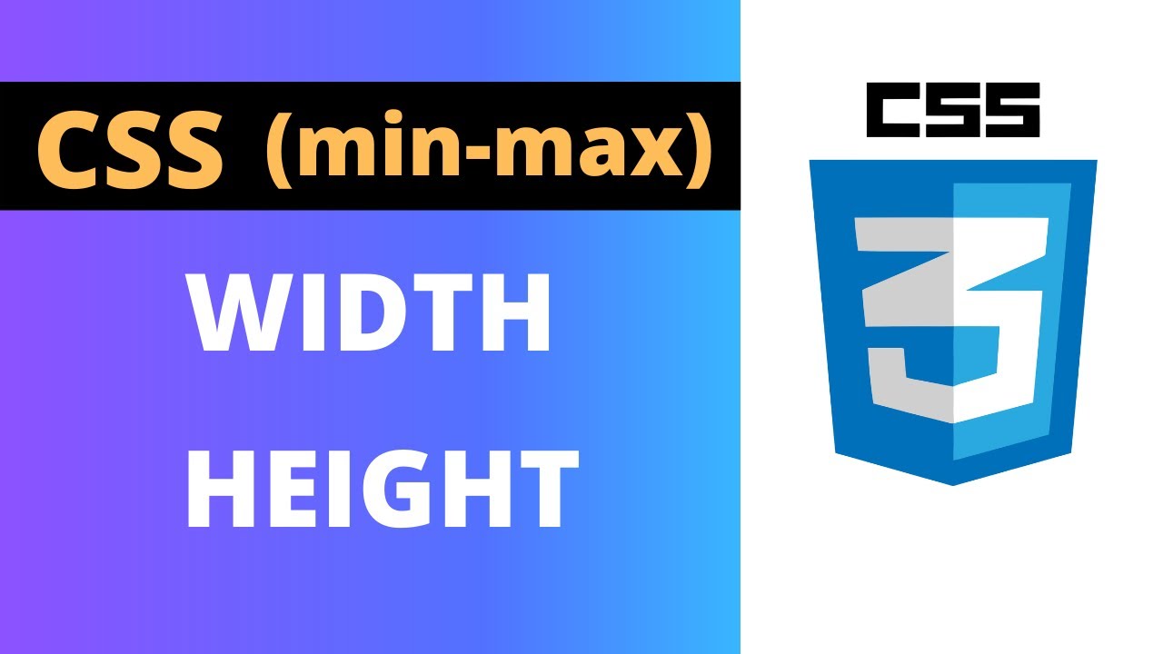 CSS Width, Height And Overflow | Max-width & Min-width Properties ...