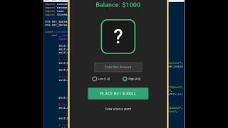 Roll the Dice Game Using Tkinter in Python