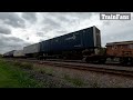 intermodal train csx 3360 u0026 csx 5322 locomotives berea depot ohio