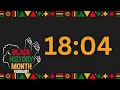 30 minute black history countdown timer ⏳ african drum alarm