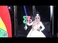 Watch Lady Gaga in a flowing white gown