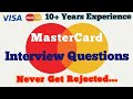 MasterCard Interview Questions | Interview process | Stock