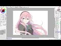 巡音ルカ描いてみた【イラストメイキング】