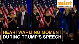 Trump Victory Speech Heartwarming Moment: JD, Usha Vance's Reactions Draw Netizens’ Attention