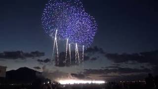 【第90回 大曲の花火】 夜の部 NO.1 「オープニングスターマイン」 2016 OMAGARI Fireworks Competition