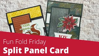 Christmas Split Panel Card