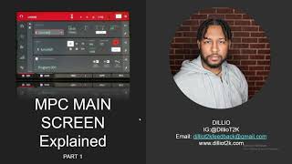 Akai MPC Basic Tutorial - Main Screen Explained Part 1