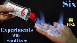6 Amazing Experiments With Sanitizer || Easy Science Experiments With Sanitizer ||