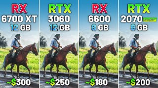 RX 6700 XT vs RTX 3060 vs RX 6600 vs RTX 2070 SUPER - Test in 20 Games in 2024