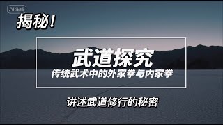 武道探究，讲述武道修行的秘密，传统武术中外家拳与内家拳#修行 #武术 #武道 #内家拳 #丹道