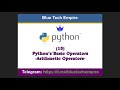 Python Arithmetic Operators